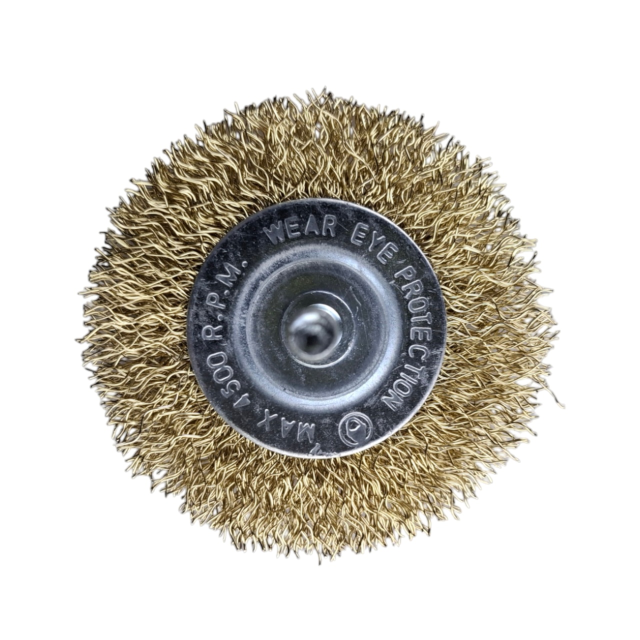 Щетка для дрели плоская  50 мм, 2", латунированная, волнистая проволока,"MAXIMUM" MX 17825 оптом