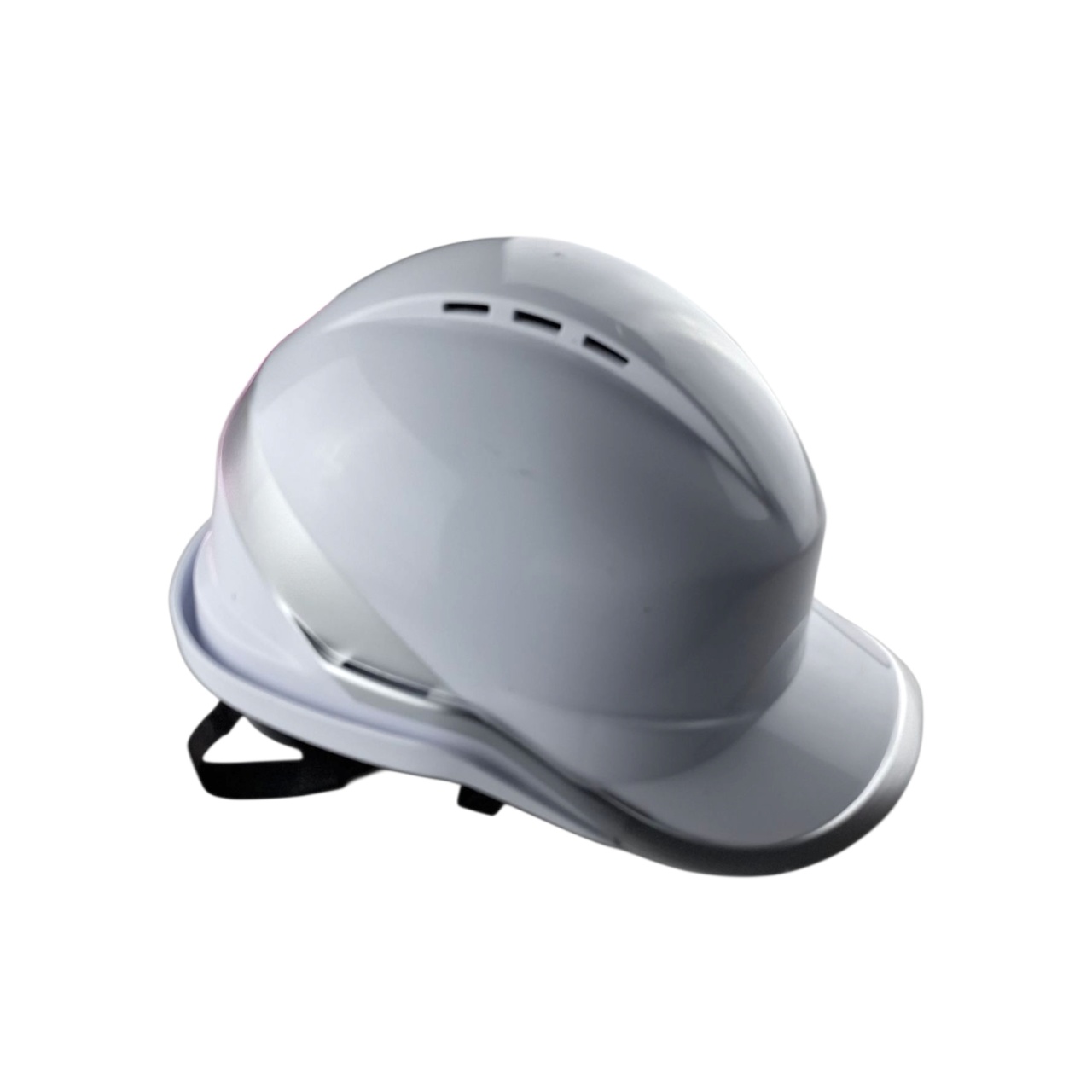 Каска защитная строительная, бело-серебристая,ABS Plus оптом